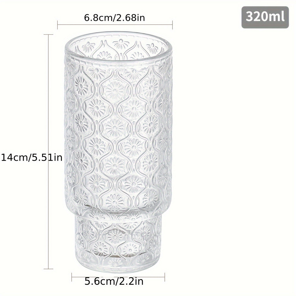 4-Pack 11oz BPA-Free Vertical Stackable Glass Cups with Leak-Proof Lids & Straws - Insulated Reusable Camping Cups for Cold Brew, Beer, Juice, Outdoor Activities, Picnics, Beach, Holiday Gifts (Polka Dot Design), Picnic Essentials, Elegant Party Glasses,