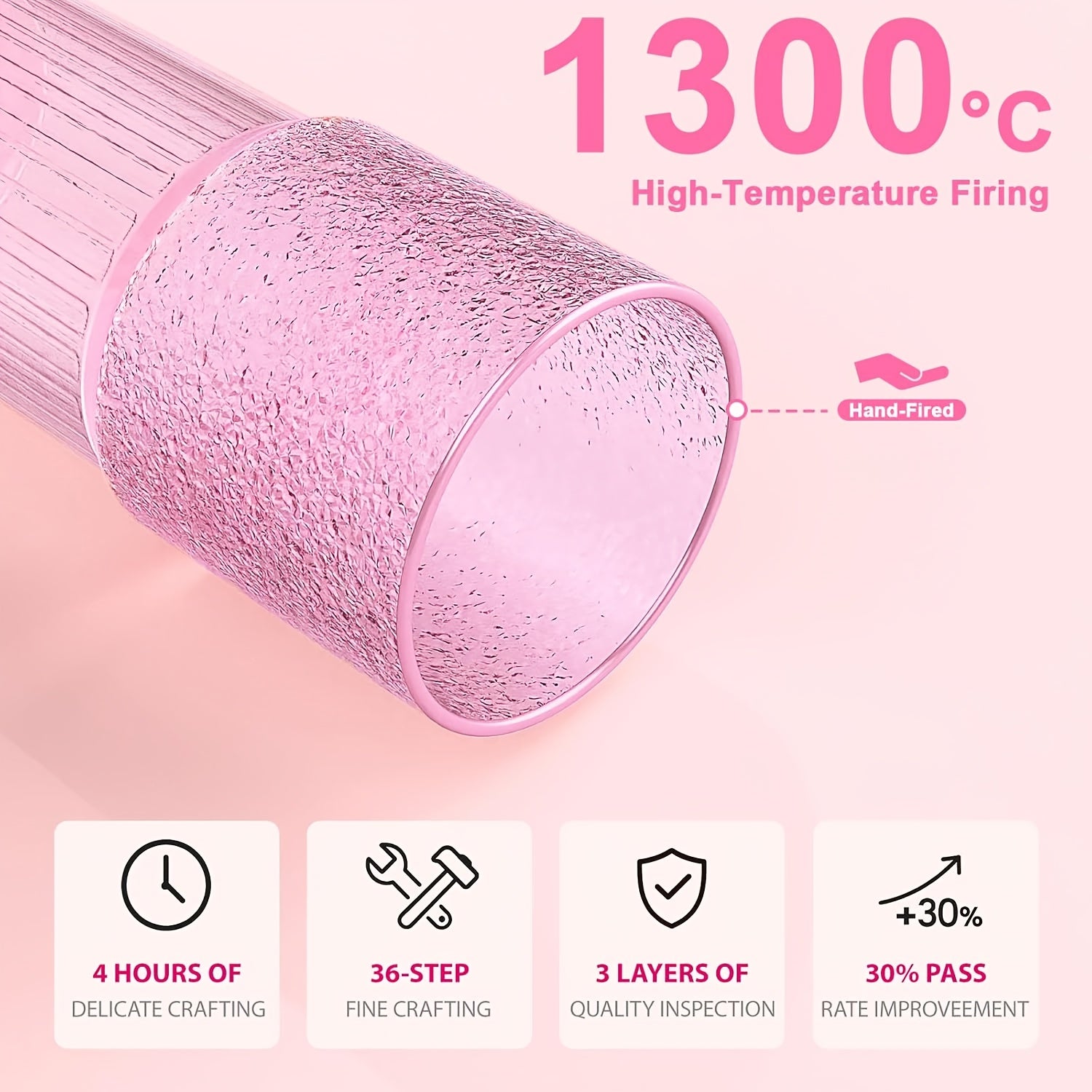 20oz - Set Of 2 Glass Cups with Lids And Straws, Pink/clear Glass Water Cups, for Iced Juice, Tea, Milk, Smoothies, And Cold Or Hot Drinks. Glass Iced Tea Cups.