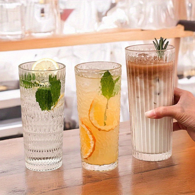 Large Capacity Clear Coffee Latte Cup with Lid & Built-in Straw - Elegant Modern Tumbler for Iced Americanos, Home, Office, or Gifts - Durable Glass Construction, Spill-Proof Design for Hot/Cold Beverages, Office Drinkware, Contemporary Drinkware, Premium