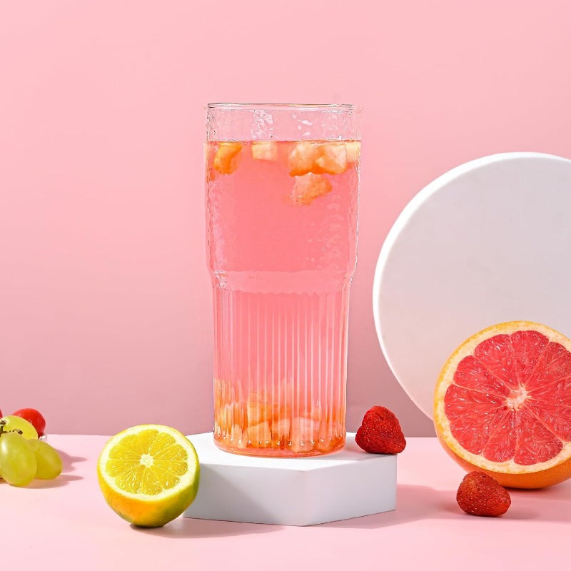 20oz High Borosilicate Glass Tumbler with Lid & Straw - Reusable Wide Mouth Coffee Cup, Clear Smoothie Cup for Iced Drinks, Durable & Stylish Design, Perfect for Home, Office, or On-the-Go Use, Coffee Travel Mug, Office Drinkware, Modern Drinkware,