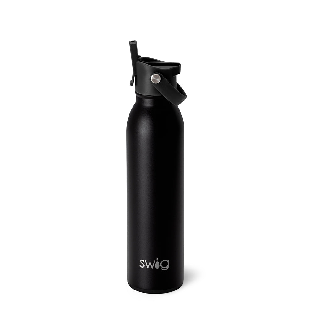 Black Flip + Sip Bottle 20oz